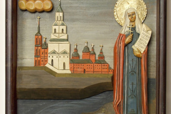 Святая мученица Татьяна. Дерево, резьба, роспись, 2006 Святая мученица Татьяна. Дерево, резьба, роспись, 2006