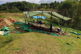 Онежско-Сухонская экспедиция РАН. 2012 г. Поселение Крутик Раскоп 10. Фото из архива ВАО