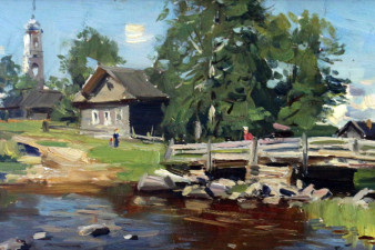 Ю. Н. Волков. Река Славянка. 1999 Ю. Н. Волков. Река Славянка. 1999