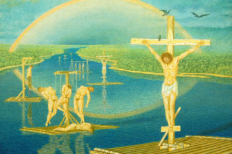 Попов Г. И. Планета людей. 2005. Холст на двп, масло