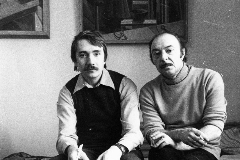  С художником Александром Пантелеевым. Фото из личного архива