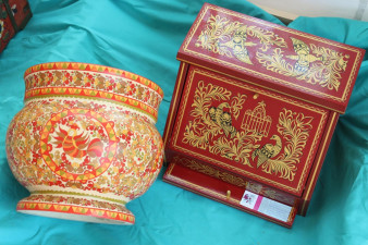 Шекснинская золоченка. Фото с фестиваля «Голос ремесел». 2014