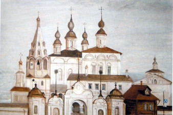 Михайло-Архангельский монастырь в Великом Устюге. 2000. Холст, масло. Михайло-Архангельский монастырь в Великом Устюге. 2000. Холст, масло.