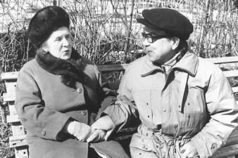 1997 год. Вологда - последний приезд на авторский концерт в Вологду. Т.Д. Томашевская и В.А. Гаврилин