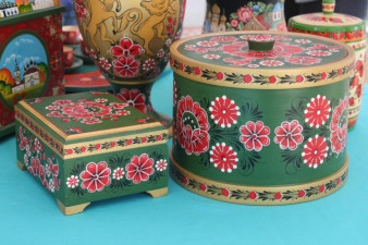 Вологодские росписи. Фото с фестиваля «Голос ремесел». 2014