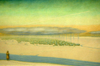 Попов Г. И. Сибирь. 2005. Холст на двп, масло