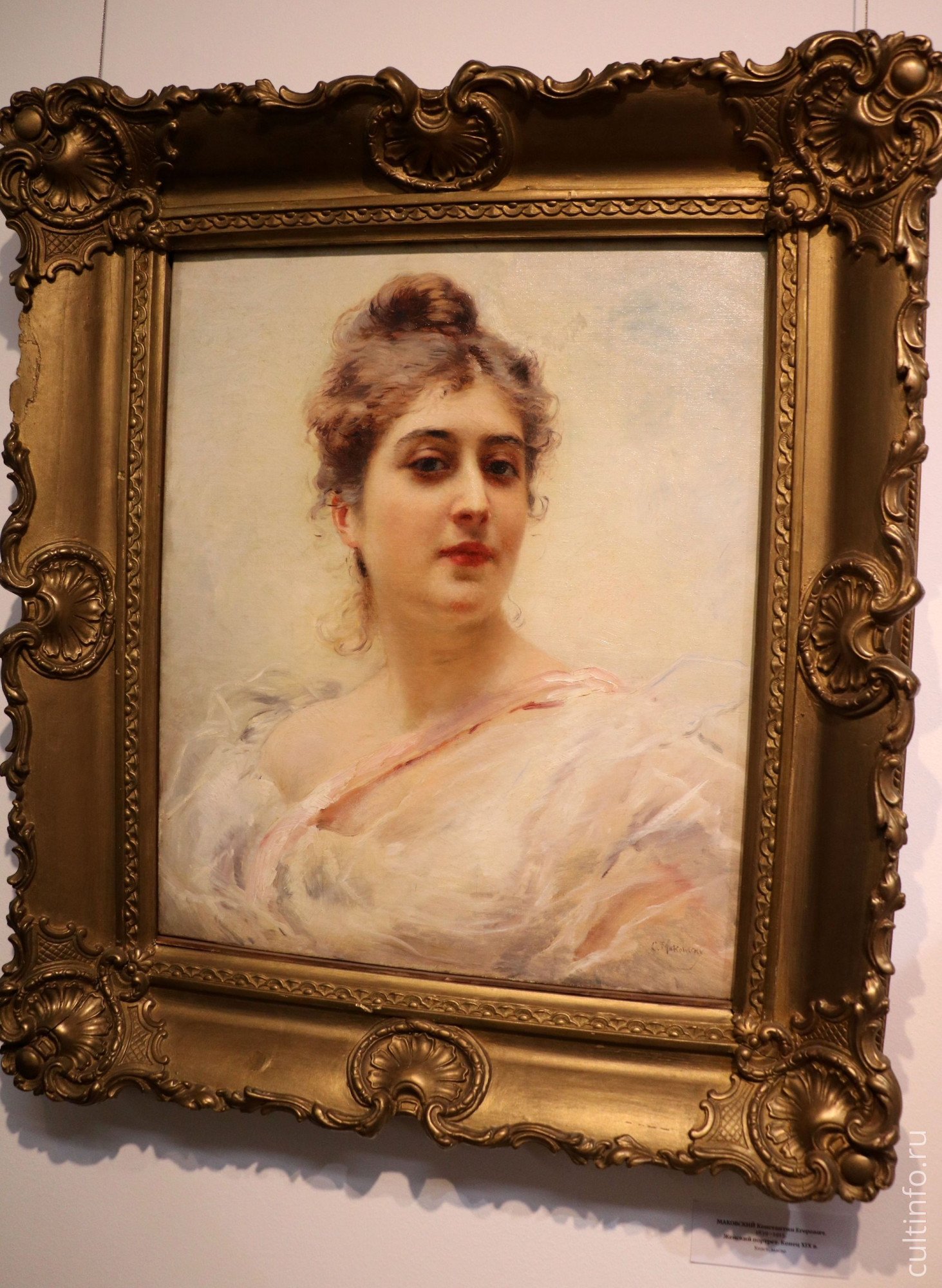 К.Маковский. Женский портрет. Конец XIX в.