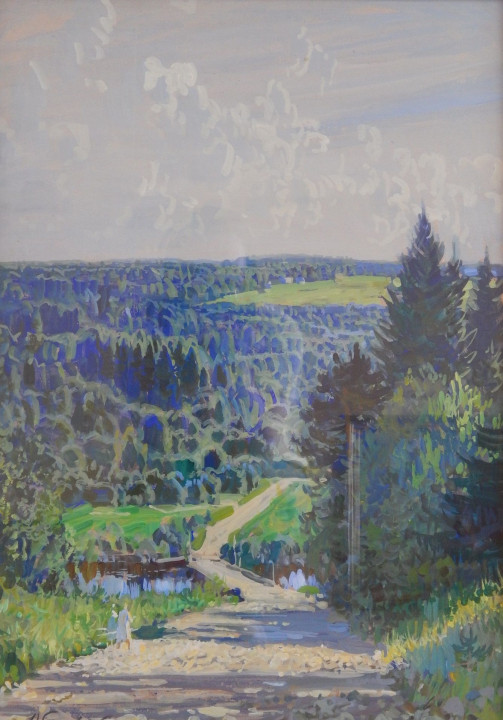 Абакумов Михаил Георгиевич. Середина лета, 2004. Из фондов Харовского историко-художественного музея
