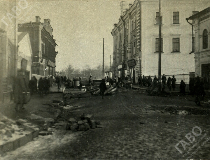 Асфальтирование Каменного моста. 1936 год. ГАВО. Ф. Р-5137. Оп. 1. Д. 26. Л. 51