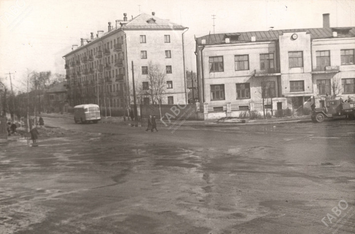 Здание Вологодского отделения СЖД на ул. Мира. 1964 г. ГАВО. Ф. Р-5228. Оп. 8П. Д. 6647. Л. 1