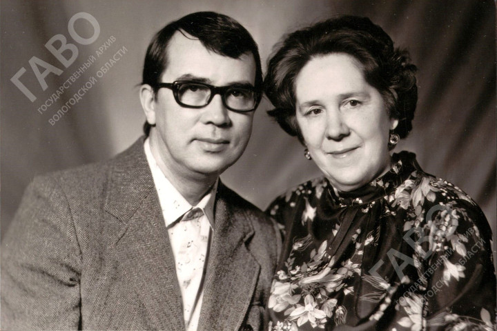 Валерий Александрович Гаврилин с Татьяной Дмитриевной Томашевской. 1982 г. Фото. Из фондов ГАВО