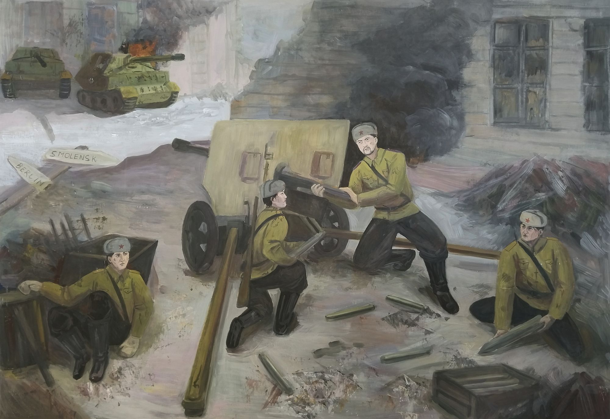 Софья Сажина, 16 лет, ДШИ «Арт-идея» г. Вологды. Подвиг Алексея Тяпушкина