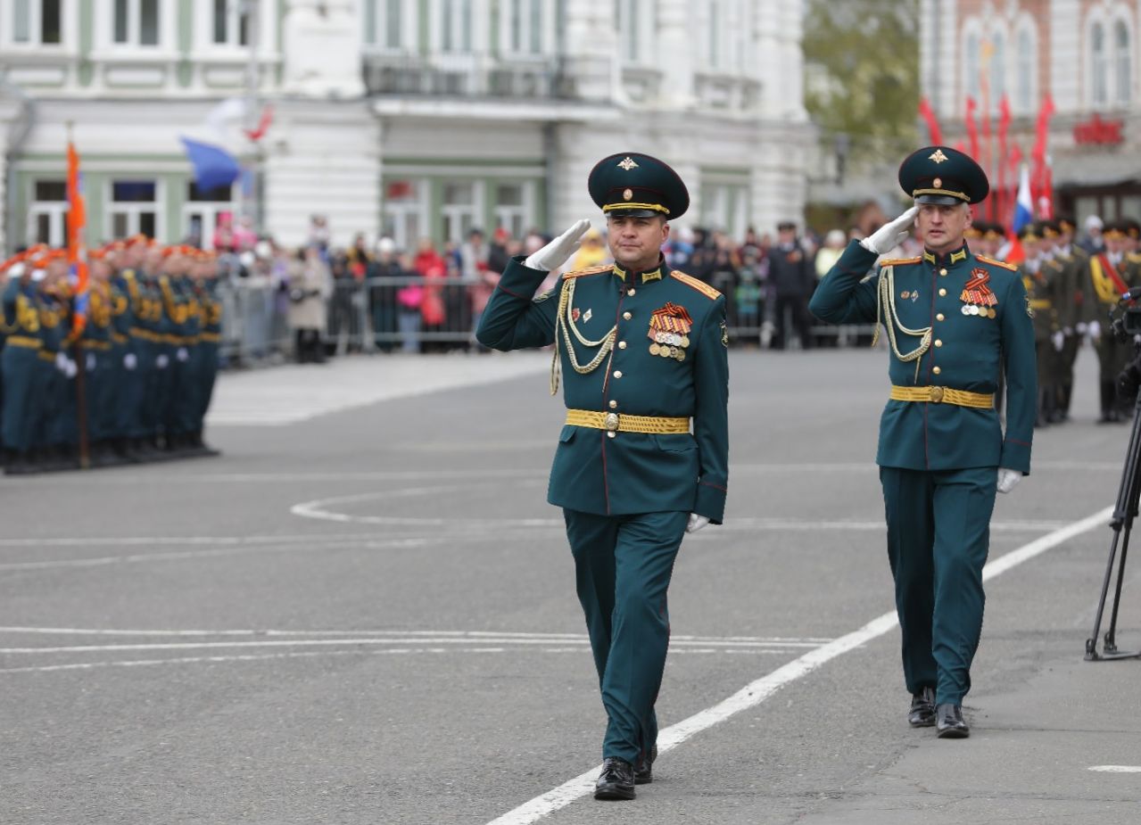 В Вологде прошел парад войск Вологодского гарнизона, посвященный 79-й годовщине Победы 