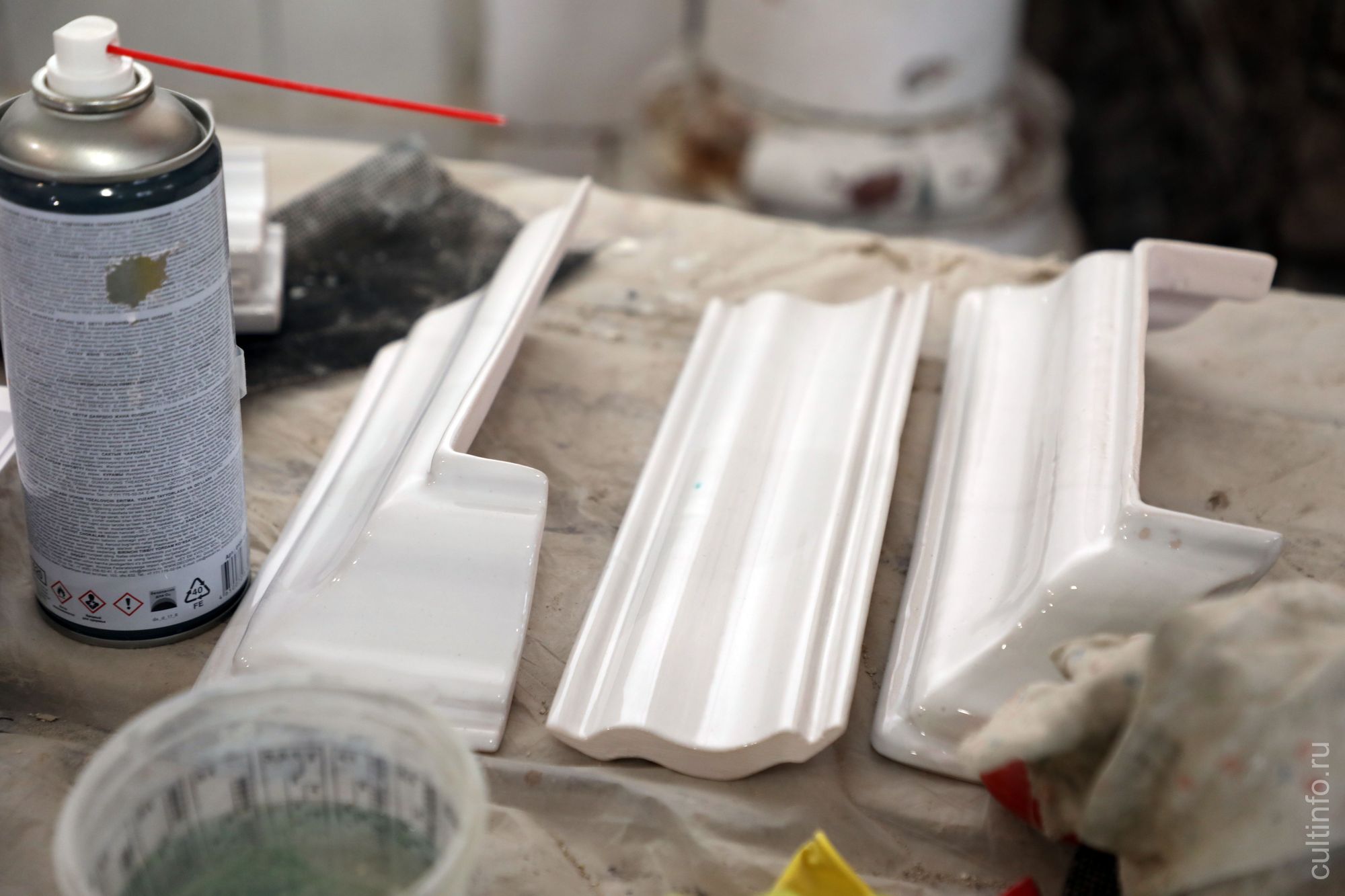 Реставрация печи №4 в доме Засецких
