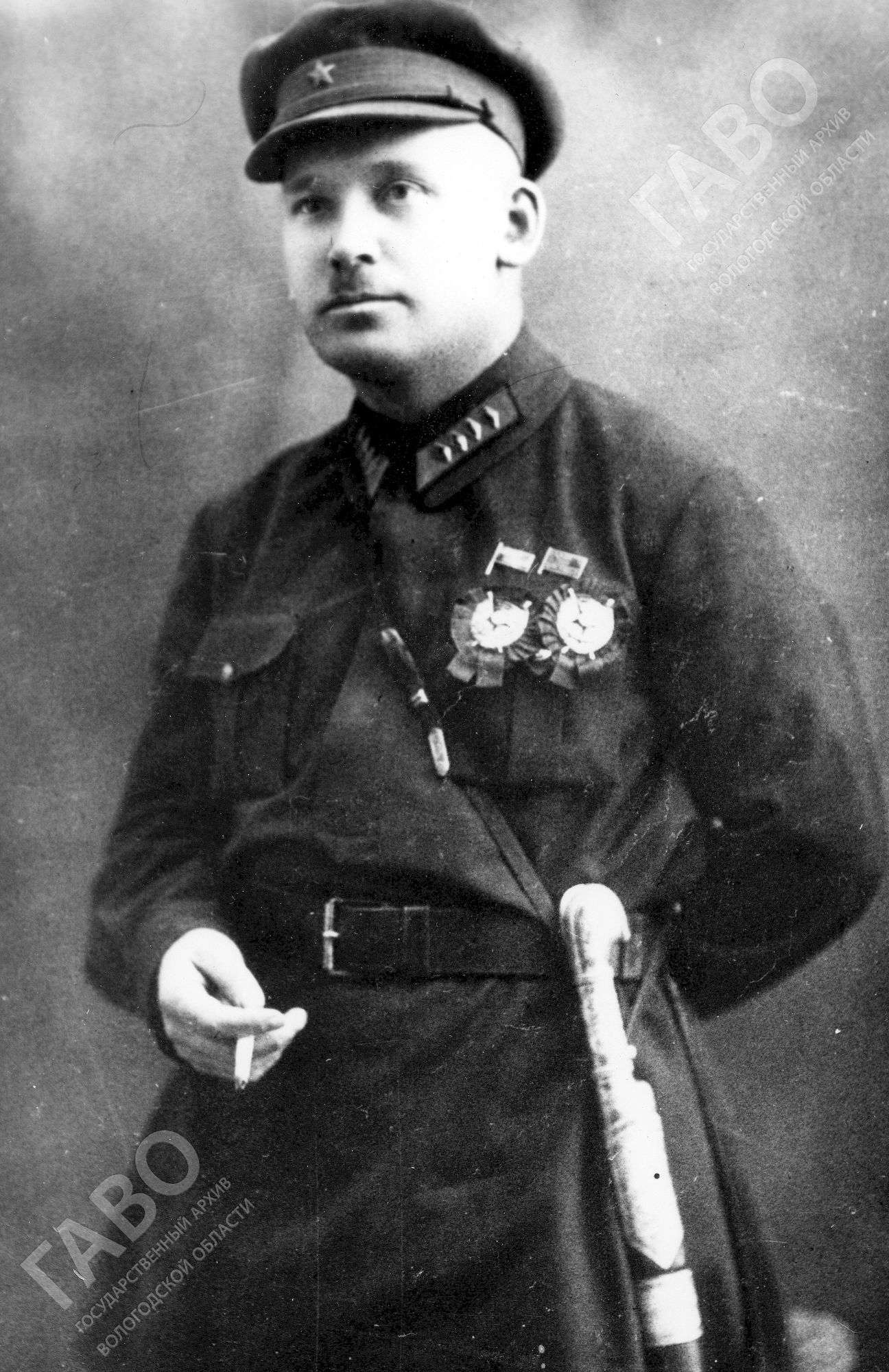 К. А. Авксентьевский. Фото. До 1930 г. ГАВО. Ф. Р-5165. Оп. 1. Д. 281. Л. 2