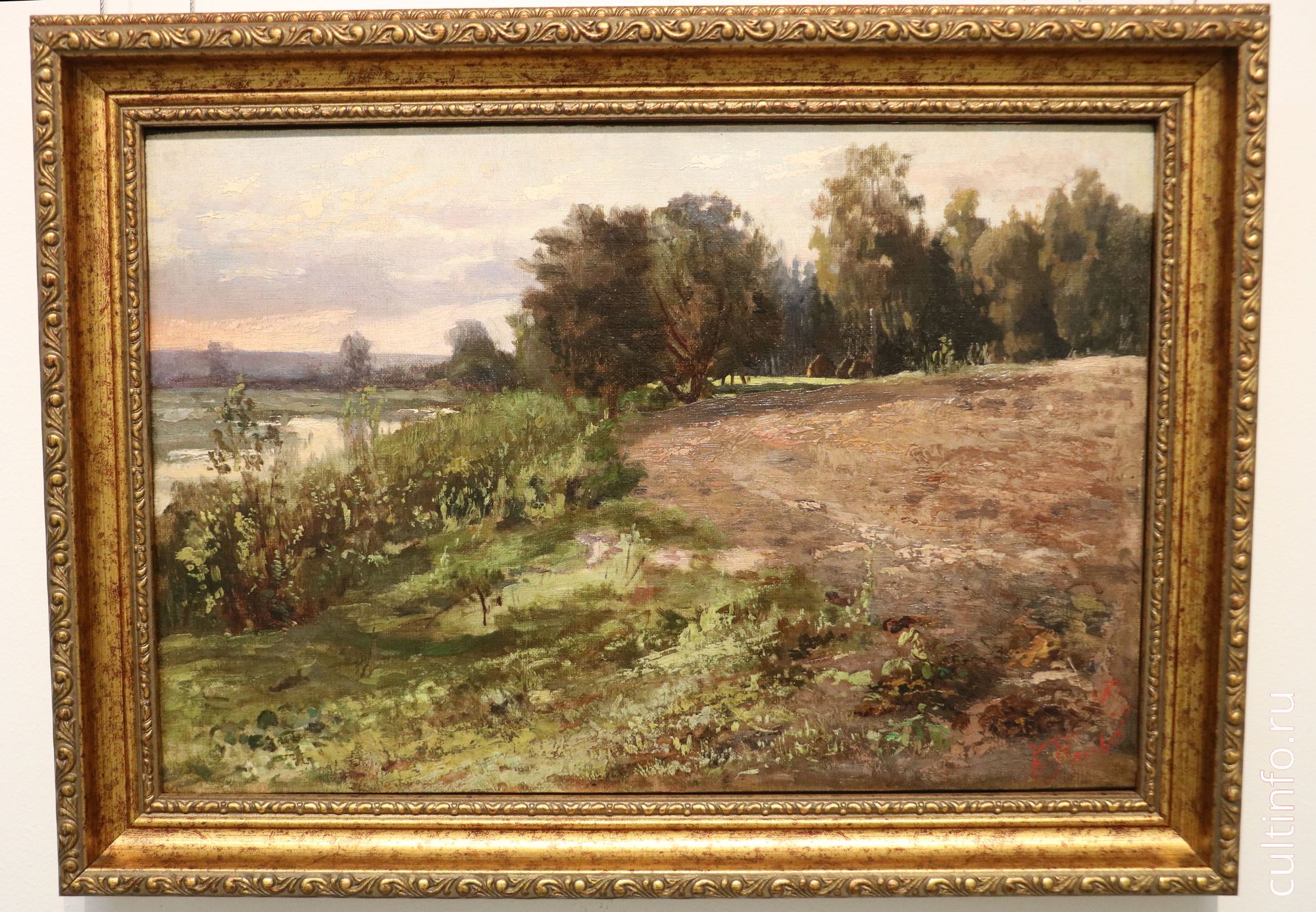 К.Маковский. Опушка леса и зарастающее озеро. 1890-е