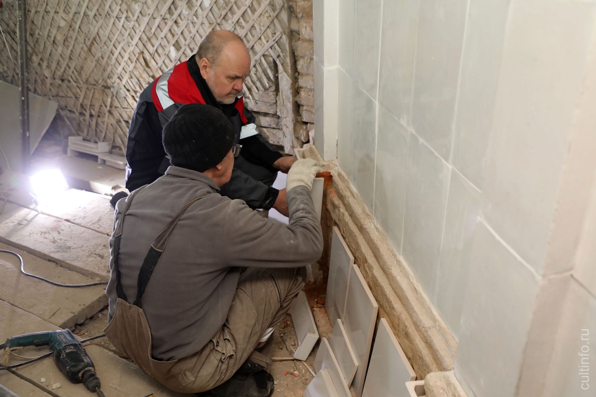 Реставрация печи №4 в доме Засецких