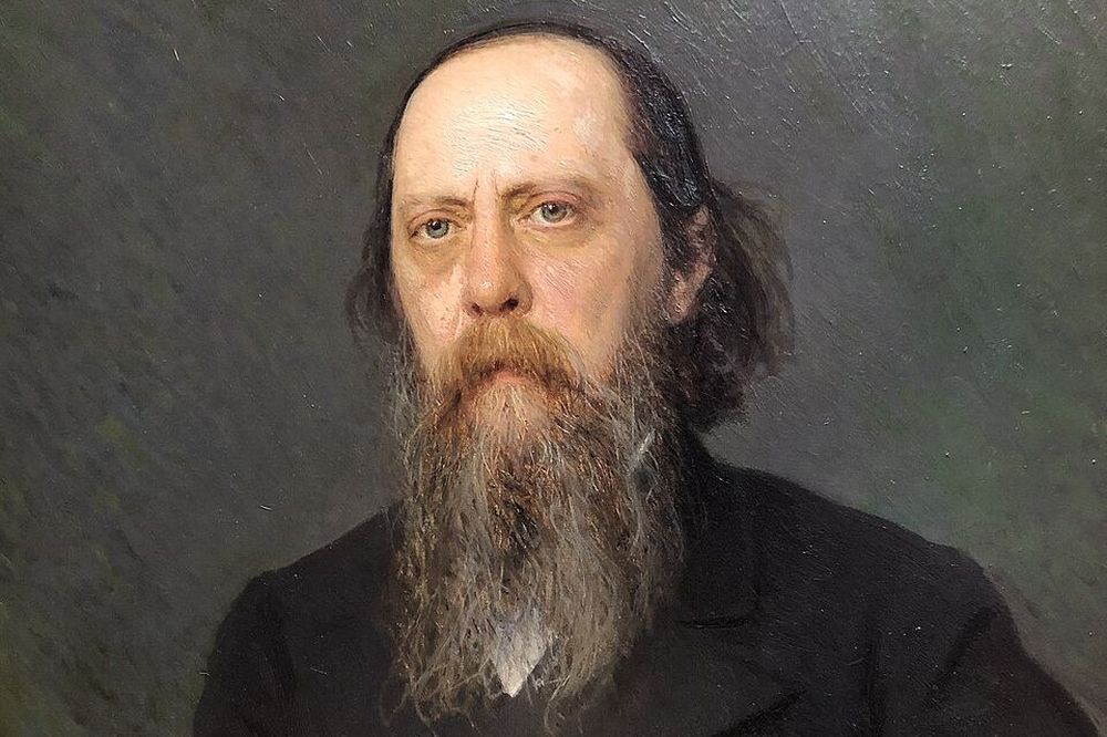 Михаил Салтыков-Щедрин. Портрет кисти Ивана Крамского. 1879. Третьяковская галерея. Фрагмент