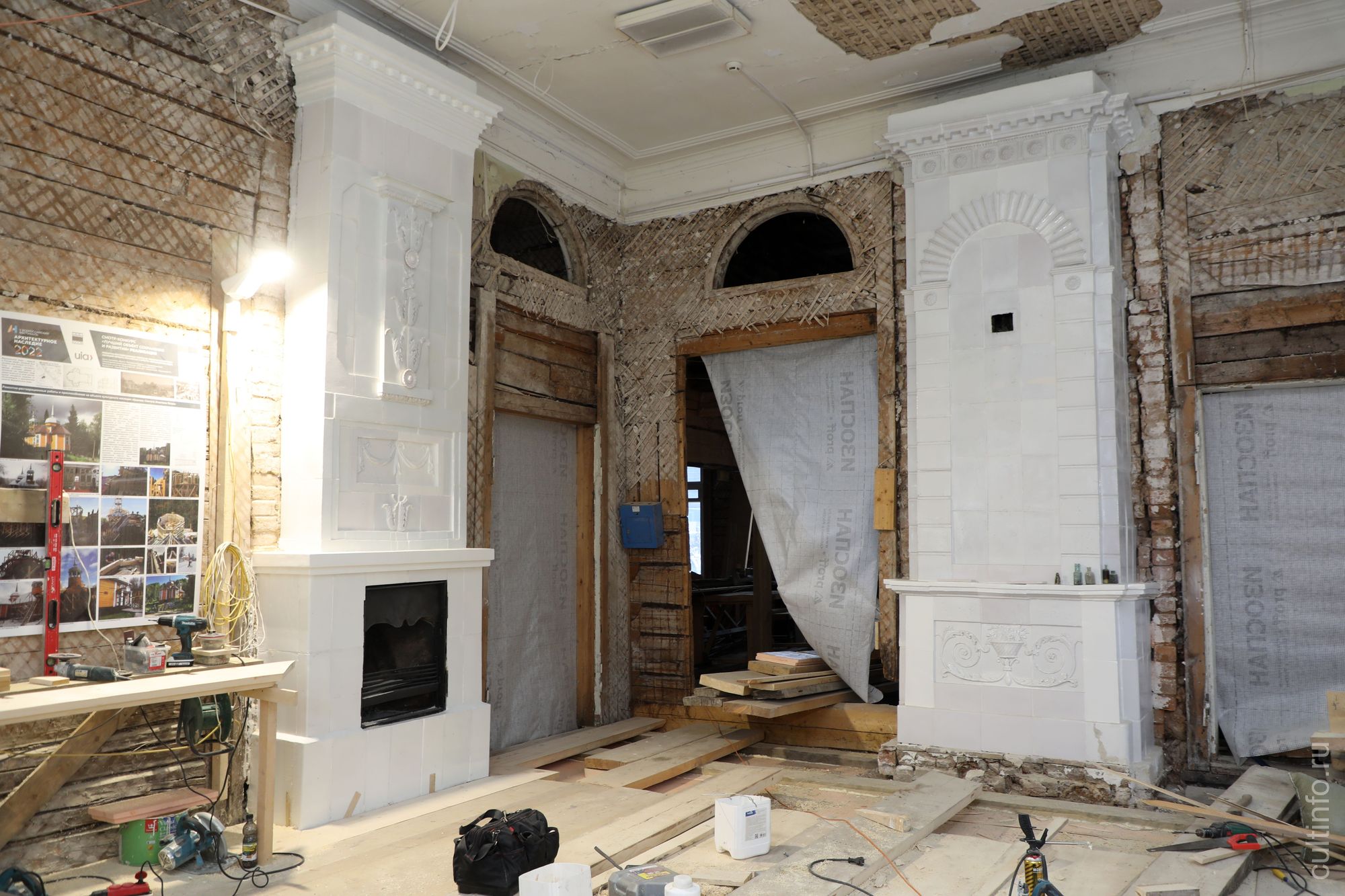 Отреставрированные печи