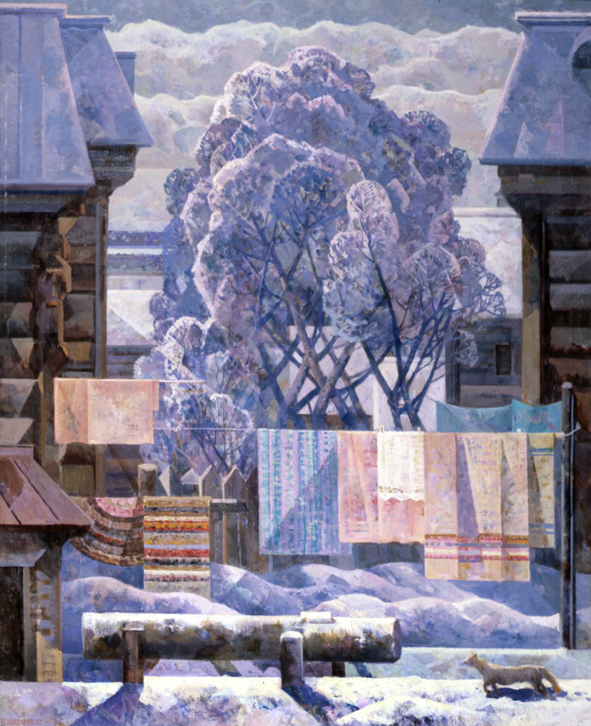 Александр Пантелеев (1932-1990). Мороз и солнце. 1987. Холст, масло. ВОКГ