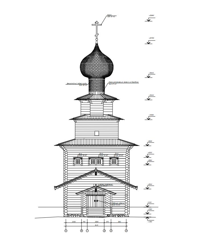 Ильинская церковь. Западный фасад. Из научно-проектной документации Бизнесконсалт