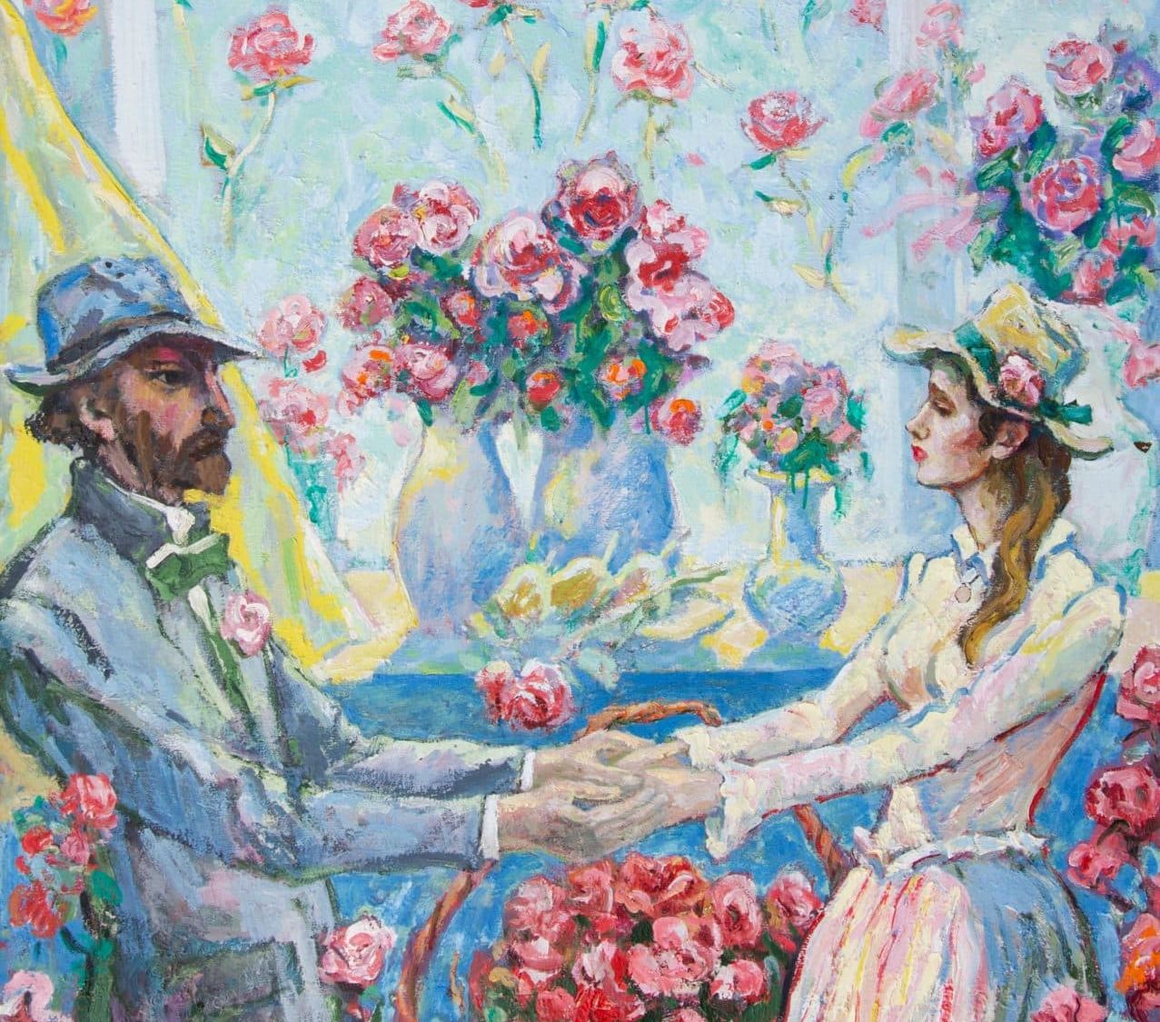 Владимир Корбаков (1922-2013). Миллион алых роз. 1995. Холст, масло. Из собрания ВОКГ. Фрагмент