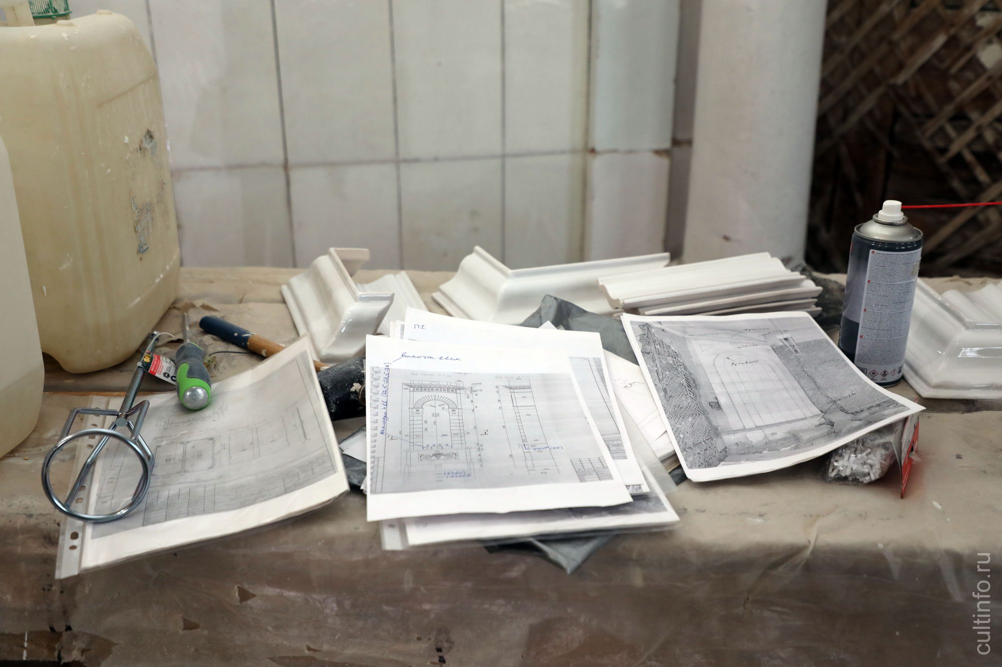 Реставрация печи №4 в доме Засецких